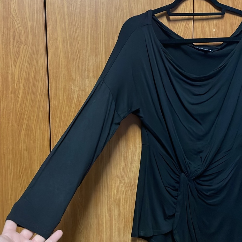 NWOT Fashionova Off The Shoulder Top - Black - Size 1X - Picture 8 of 11